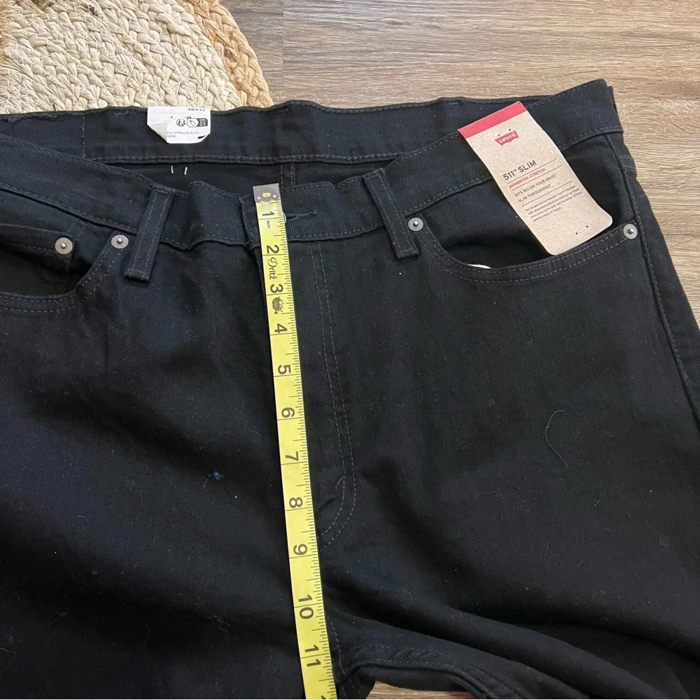 LEVI'S 511 Slim Advaned Stretch Mens Black Jeans NWT
